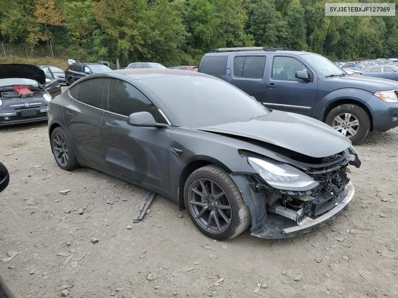 2018 Tesla Model 3 VIN: 5YJ3E1EBXJF127369 Lot: 71929614