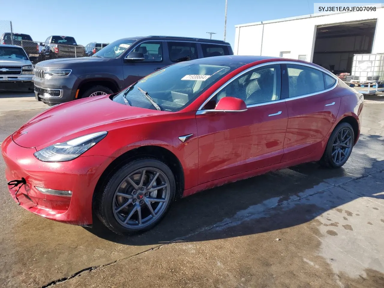 2018 Tesla Model 3 VIN: 5YJ3E1EA9JF007098 Lot: 71938664