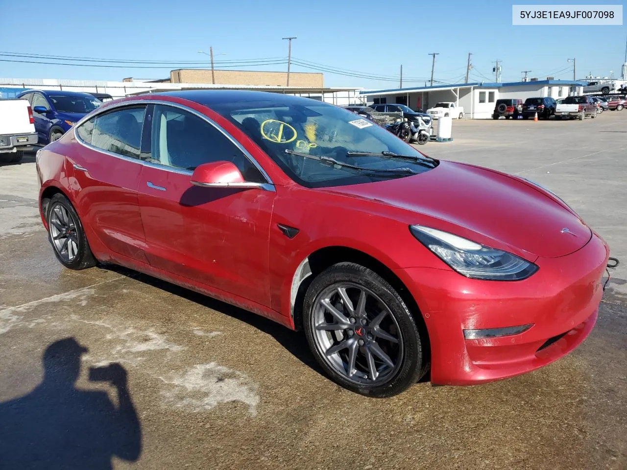 2018 Tesla Model 3 VIN: 5YJ3E1EA9JF007098 Lot: 71938664