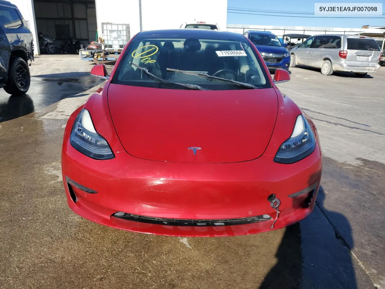 2018 Tesla Model 3 VIN: 5YJ3E1EA9JF007098 Lot: 71938664