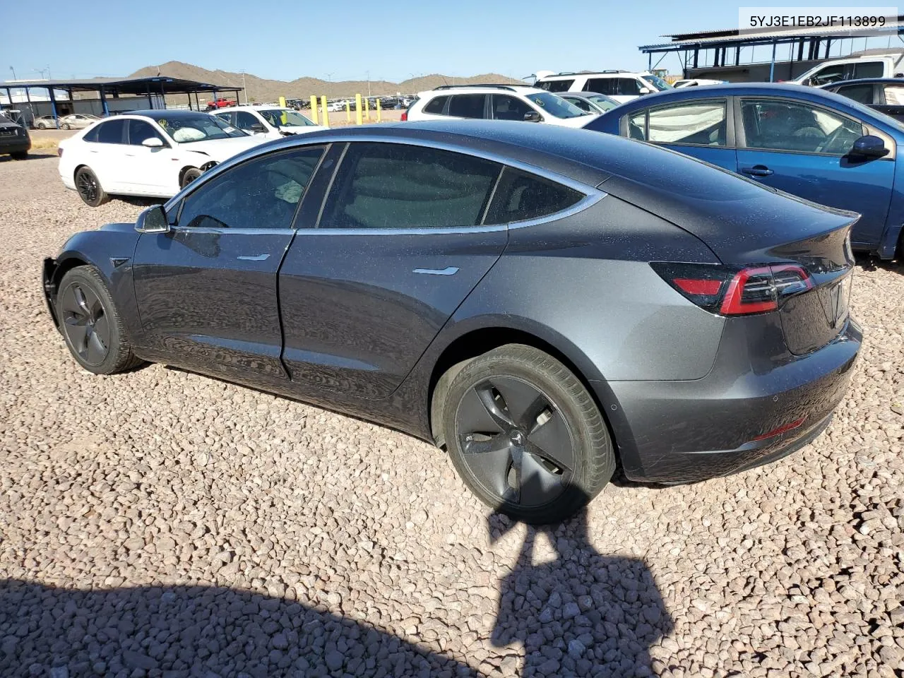 2018 Tesla Model 3 VIN: 5YJ3E1EB2JF113899 Lot: 71957254