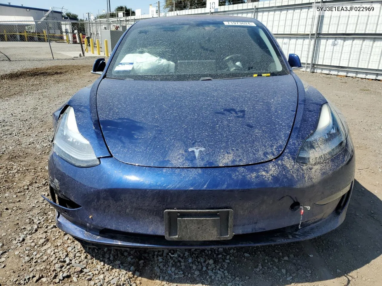 5YJ3E1EA3JF022969 2018 Tesla Model 3