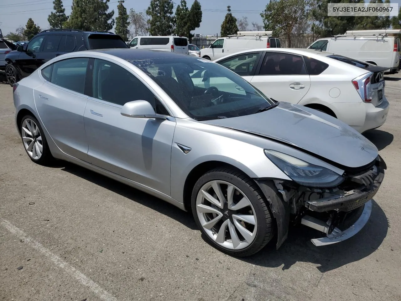 2018 Tesla Model 3 VIN: 5YJ3E1EA2JF060967 Lot: 72189794