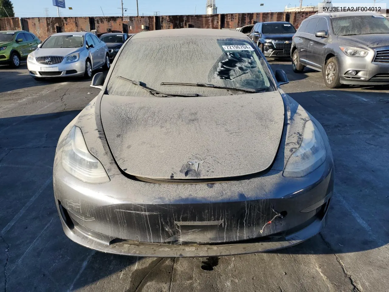 2018 Tesla Model 3 VIN: 5YJ3E1EA2JF004012 Lot: 72196704