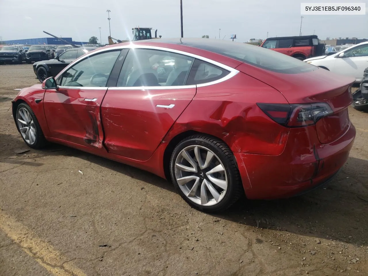 2018 Tesla Model 3 VIN: 5YJ3E1EB5JF096340 Lot: 72535504