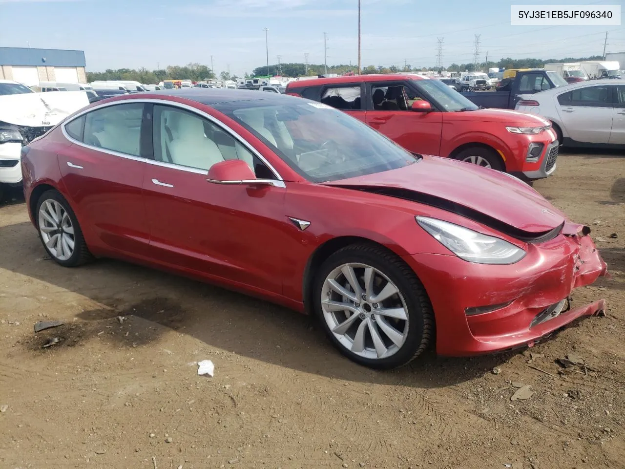 5YJ3E1EB5JF096340 2018 Tesla Model 3