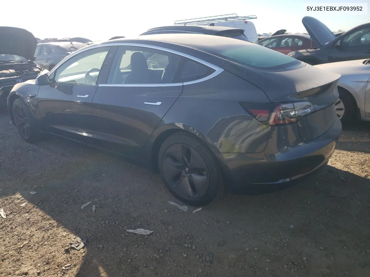 2018 Tesla Model 3 VIN: 5YJ3E1EBXJF093952 Lot: 72692614