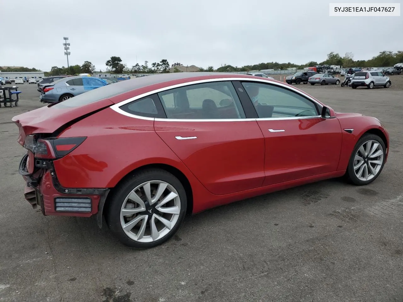 2018 Tesla Model 3 VIN: 5YJ3E1EA1JF047627 Lot: 72733944