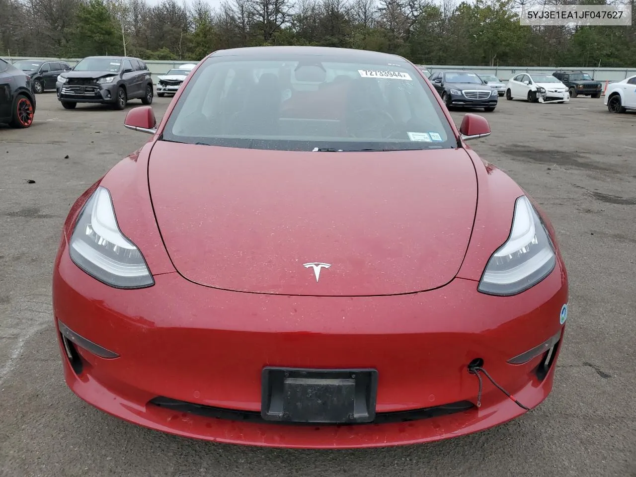 2018 Tesla Model 3 VIN: 5YJ3E1EA1JF047627 Lot: 72733944