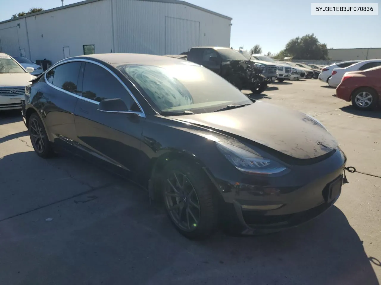 2018 Tesla Model 3 VIN: 5YJ3E1EB3JF070836 Lot: 72751744