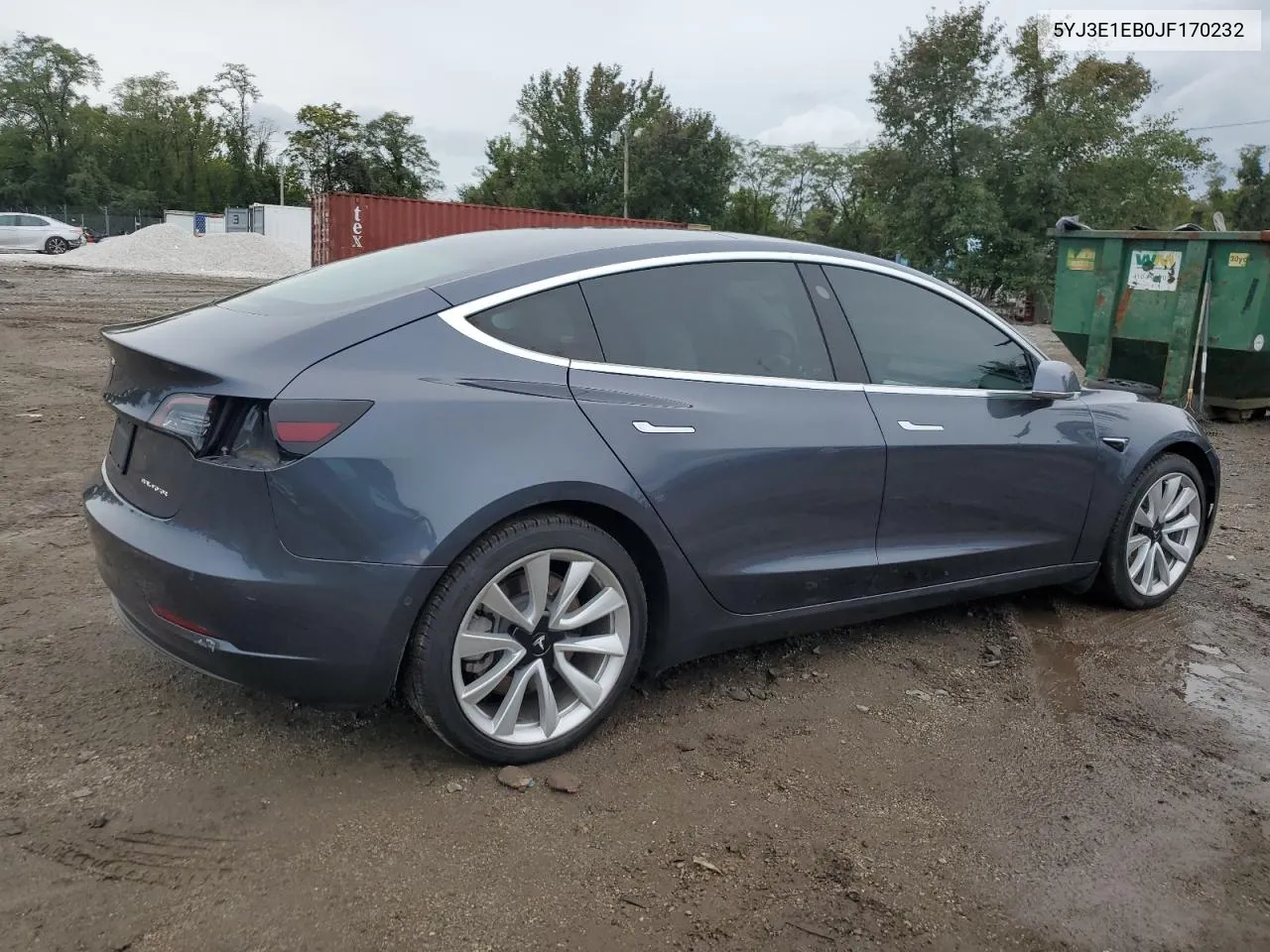 2018 Tesla Model 3 VIN: 5YJ3E1EB0JF170232 Lot: 72775574