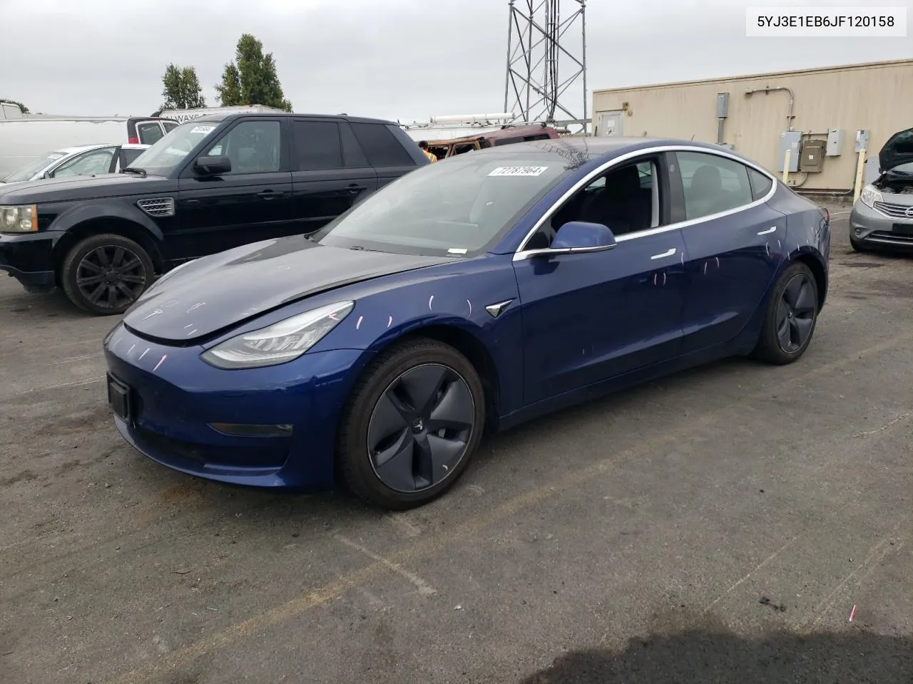 2018 Tesla Model 3 VIN: 5YJ3E1EB6JF120158 Lot: 72787964