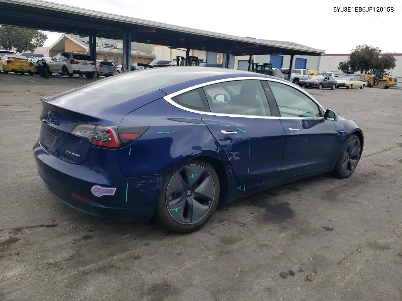 5YJ3E1EB6JF120158 2018 Tesla Model 3