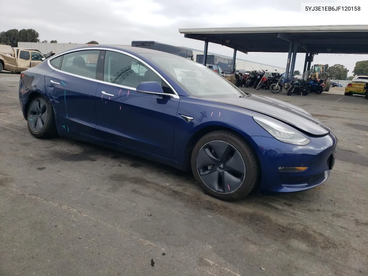 2018 Tesla Model 3 VIN: 5YJ3E1EB6JF120158 Lot: 72787964