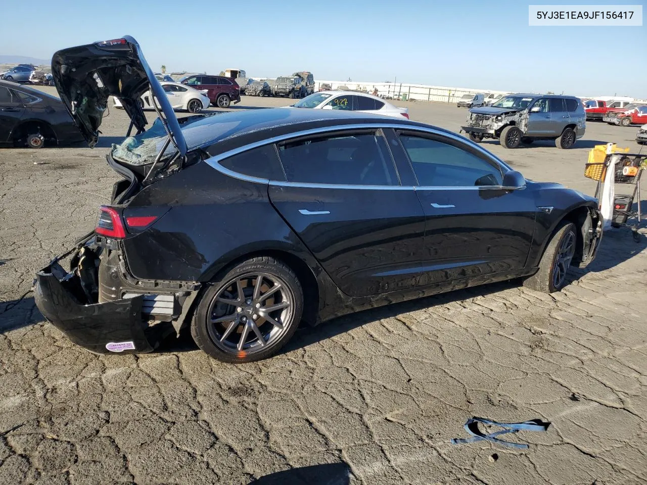 2018 Tesla Model 3 VIN: 5YJ3E1EA9JF156417 Lot: 72828194