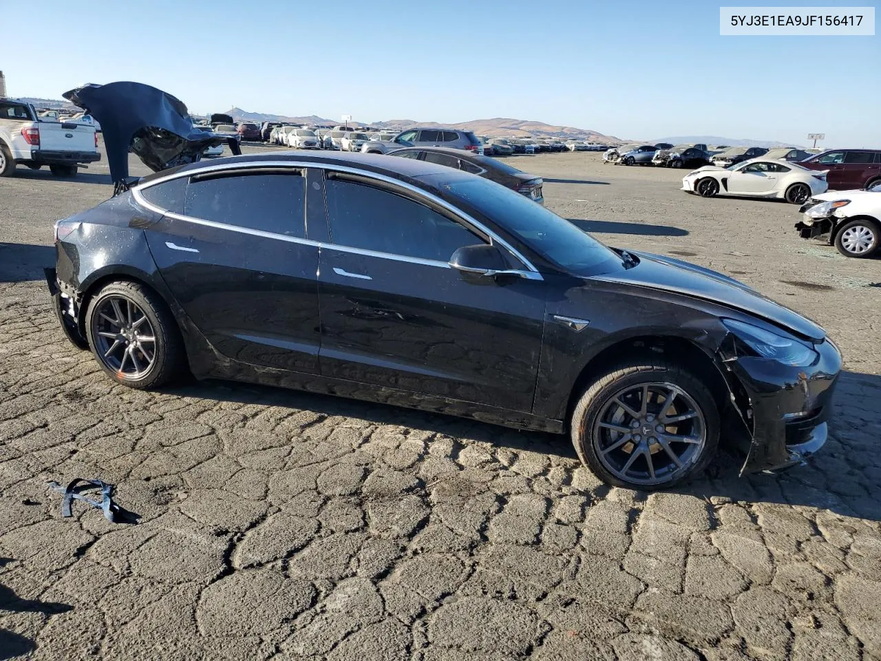 2018 Tesla Model 3 VIN: 5YJ3E1EA9JF156417 Lot: 72828194