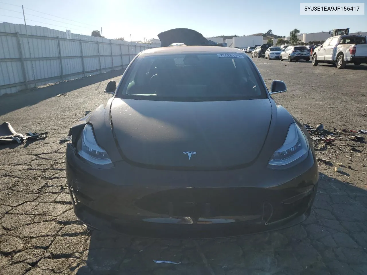 2018 Tesla Model 3 VIN: 5YJ3E1EA9JF156417 Lot: 72828194