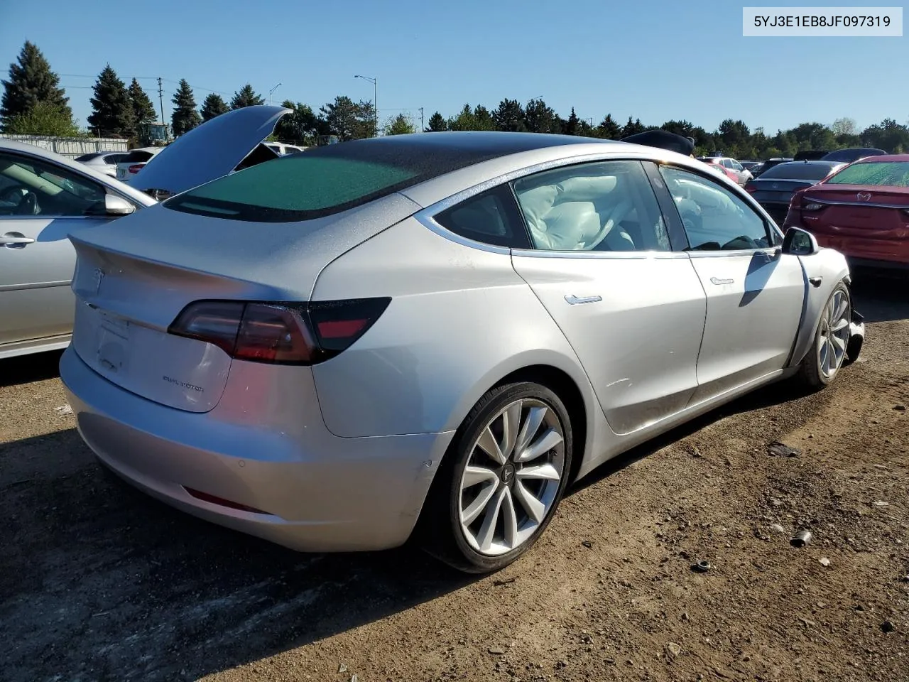 2018 Tesla Model 3 VIN: 5YJ3E1EB8JF097319 Lot: 72911294