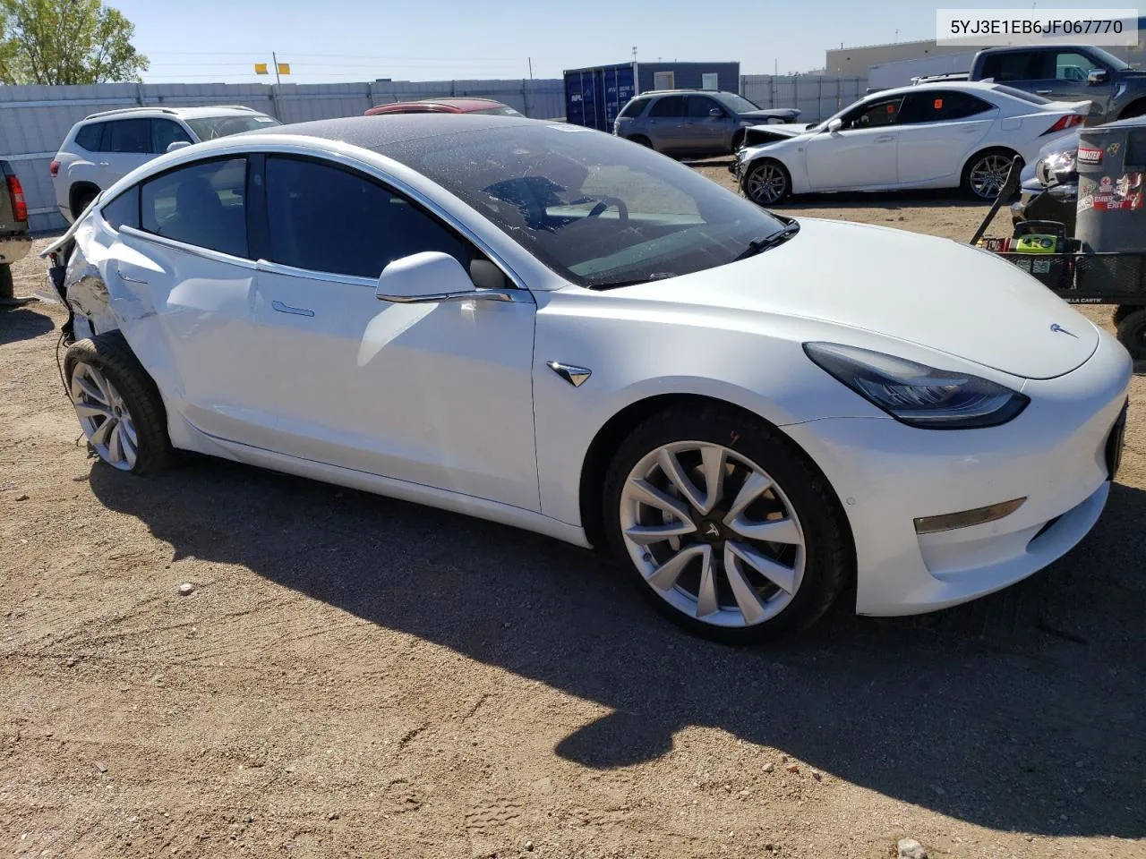 2018 Tesla Model 3 VIN: 5YJ3E1EB6JF067770 Lot: 72969374