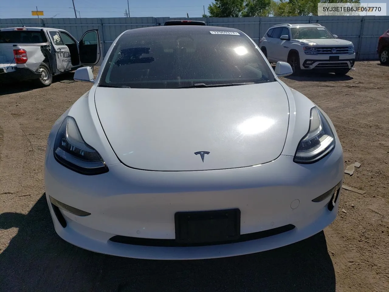 2018 Tesla Model 3 VIN: 5YJ3E1EB6JF067770 Lot: 72969374