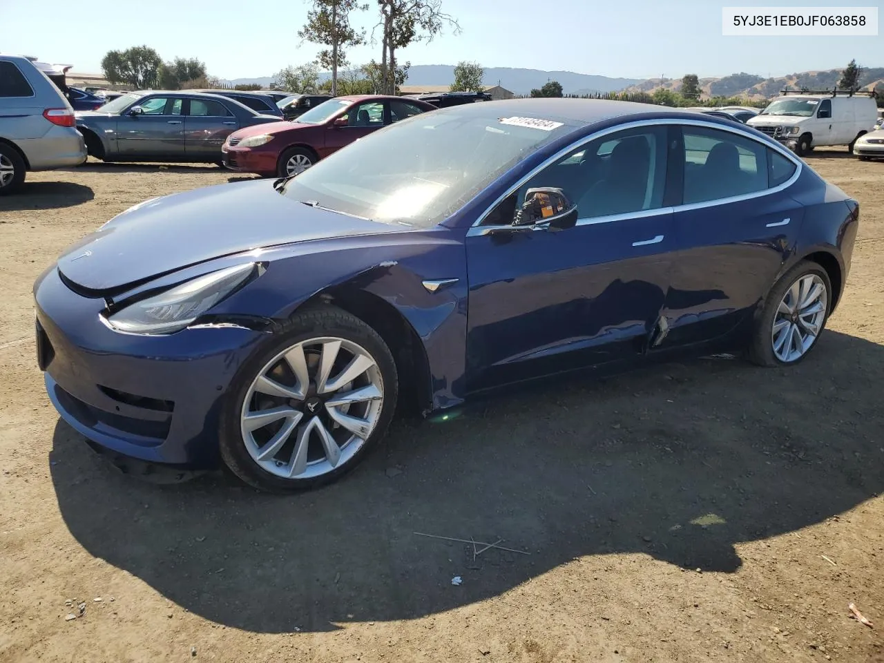 5YJ3E1EB0JF063858 2018 Tesla Model 3