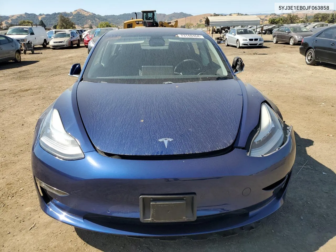 2018 Tesla Model 3 VIN: 5YJ3E1EB0JF063858 Lot: 73148464