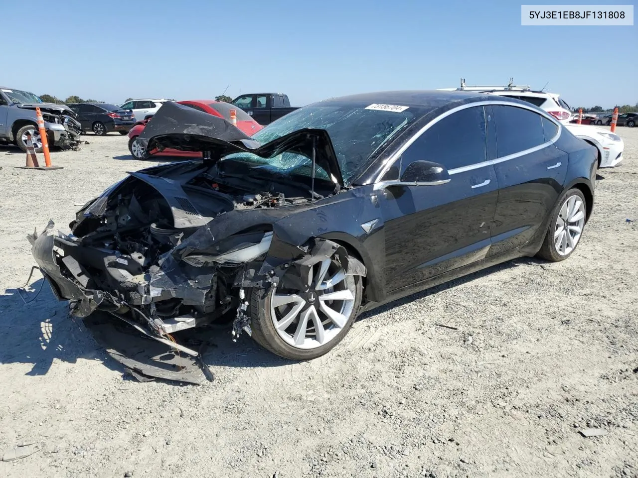 2018 Tesla Model 3 VIN: 5YJ3E1EB8JF131808 Lot: 73156704