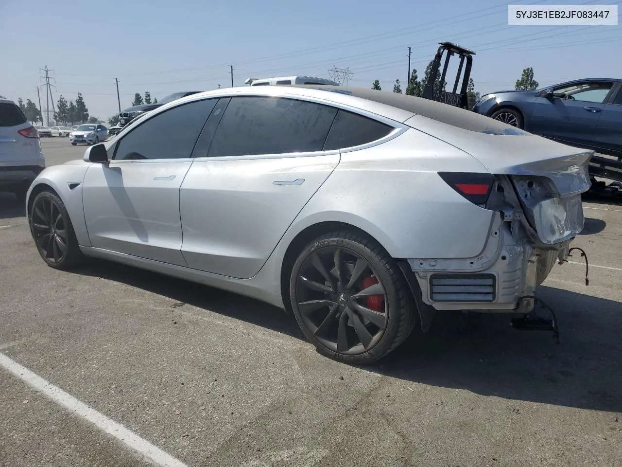 2018 Tesla Model 3 VIN: 5YJ3E1EB2JF083447 Lot: 73213934