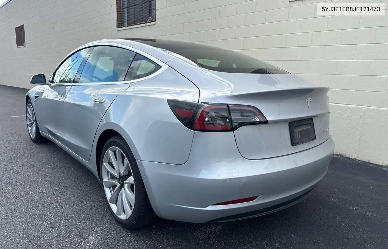 2018 Tesla Model 3 VIN: 5YJ3E1EB8JF121473 Lot: 73224484