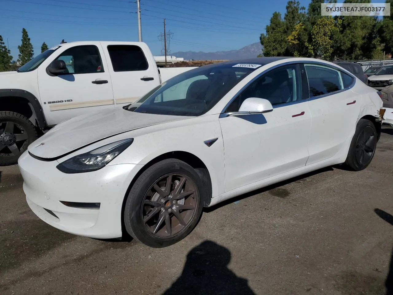 2018 Tesla Model 3 VIN: 5YJ3E1EA7JF003177 Lot: 73332854