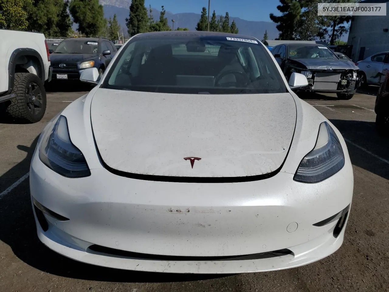 2018 Tesla Model 3 VIN: 5YJ3E1EA7JF003177 Lot: 73332854