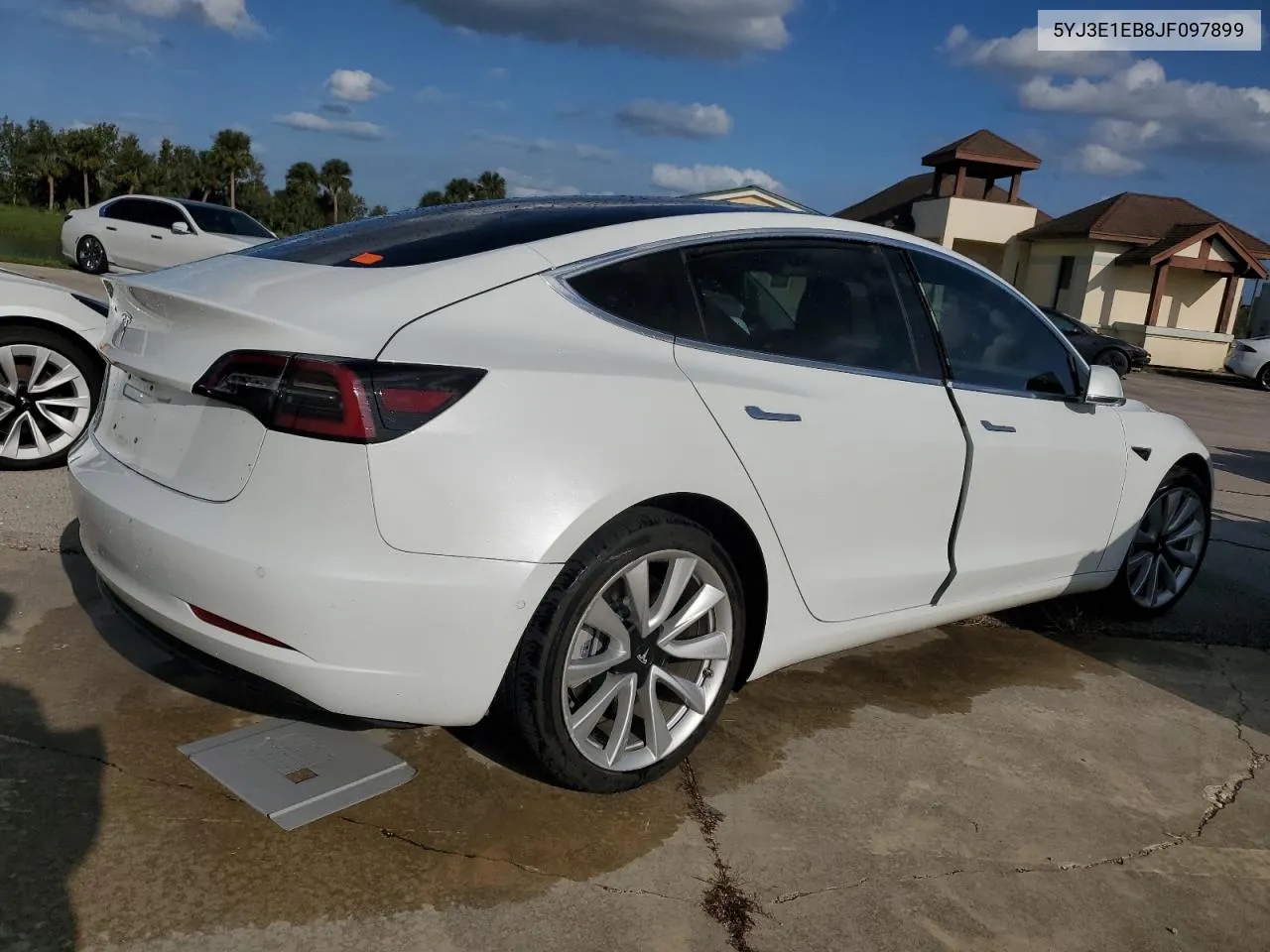 2018 Tesla Model 3 VIN: 5YJ3E1EB8JF097899 Lot: 74044904