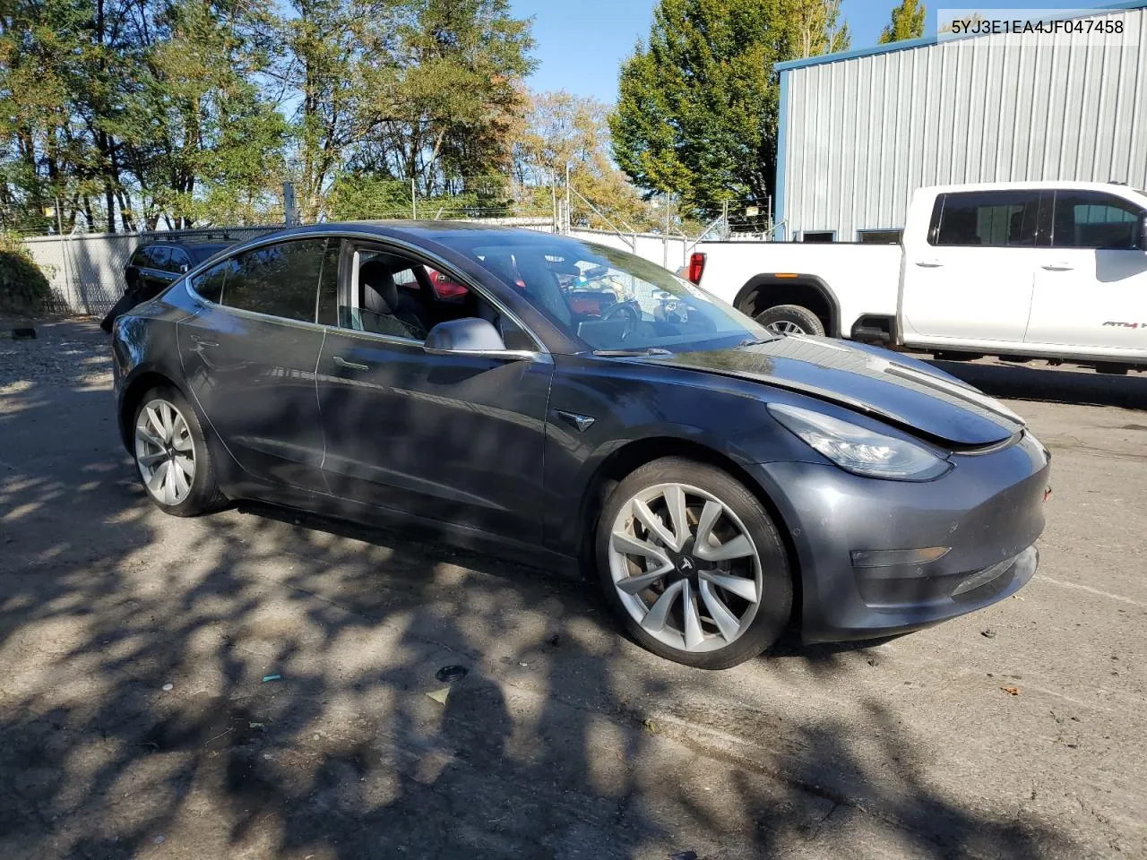 2018 Tesla Model 3 VIN: 5YJ3E1EA4JF047458 Lot: 74148184