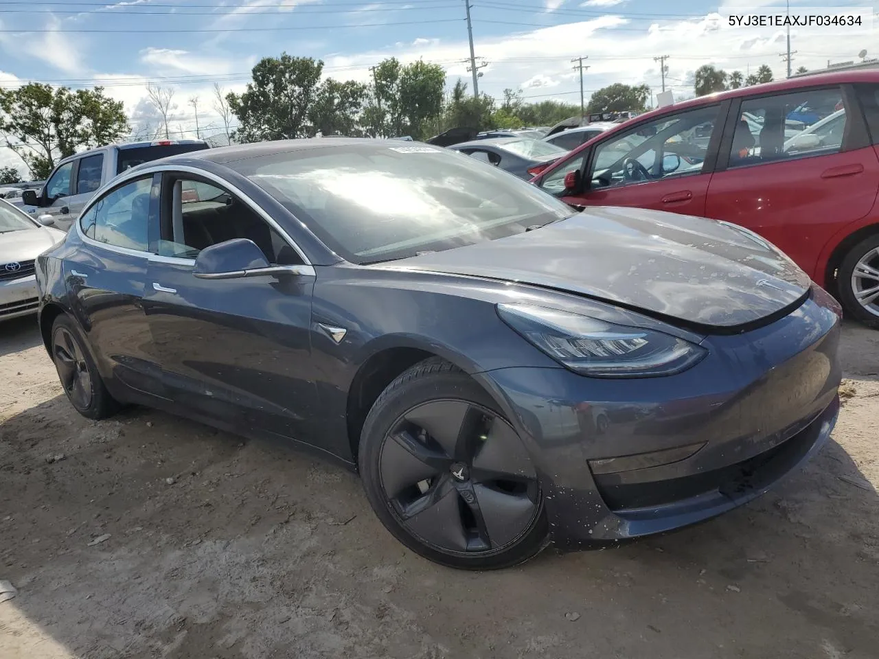 2018 Tesla Model 3 VIN: 5YJ3E1EAXJF034634 Lot: 74254874