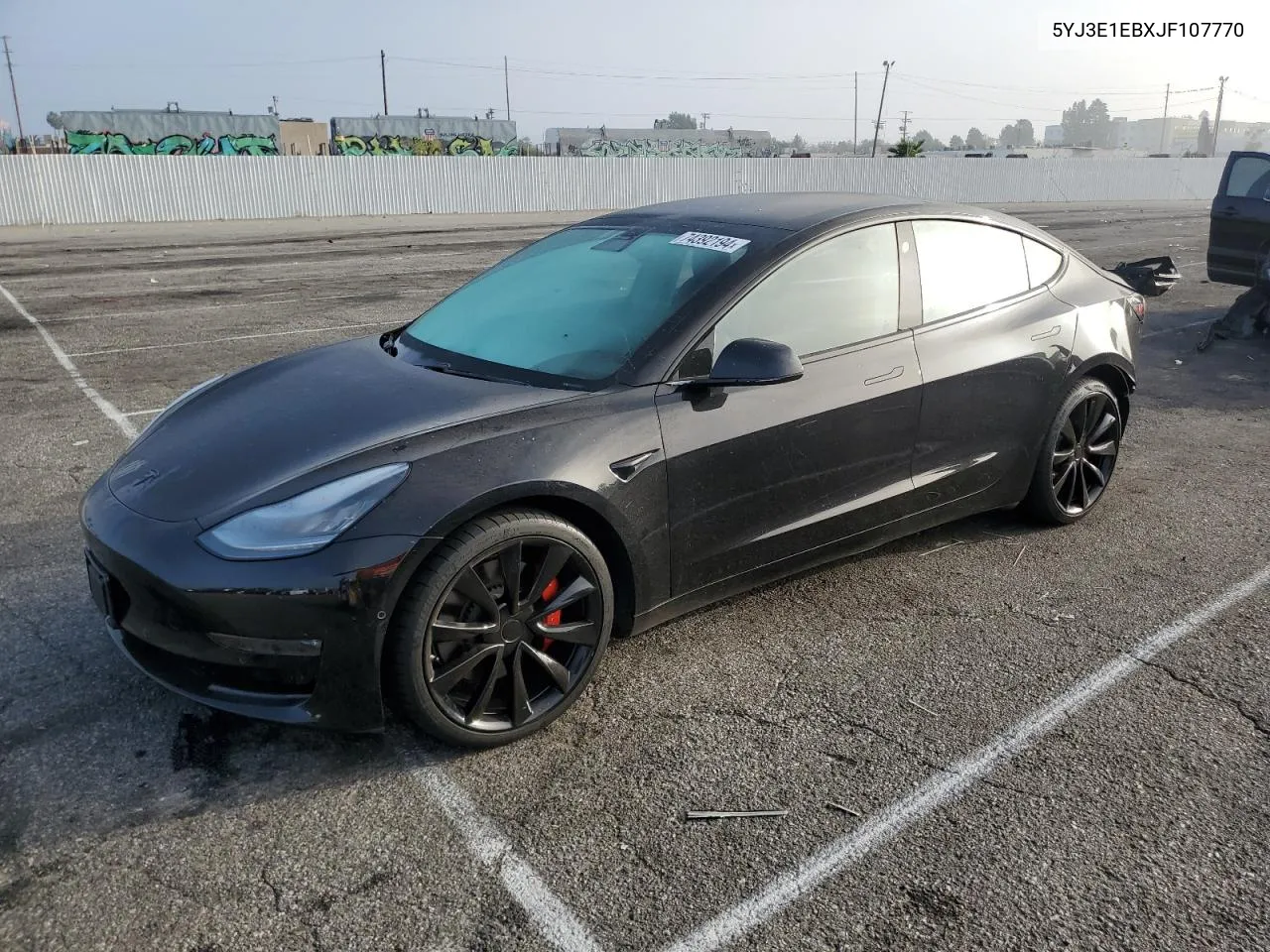 2018 Tesla Model 3 VIN: 5YJ3E1EBXJF107770 Lot: 74392194