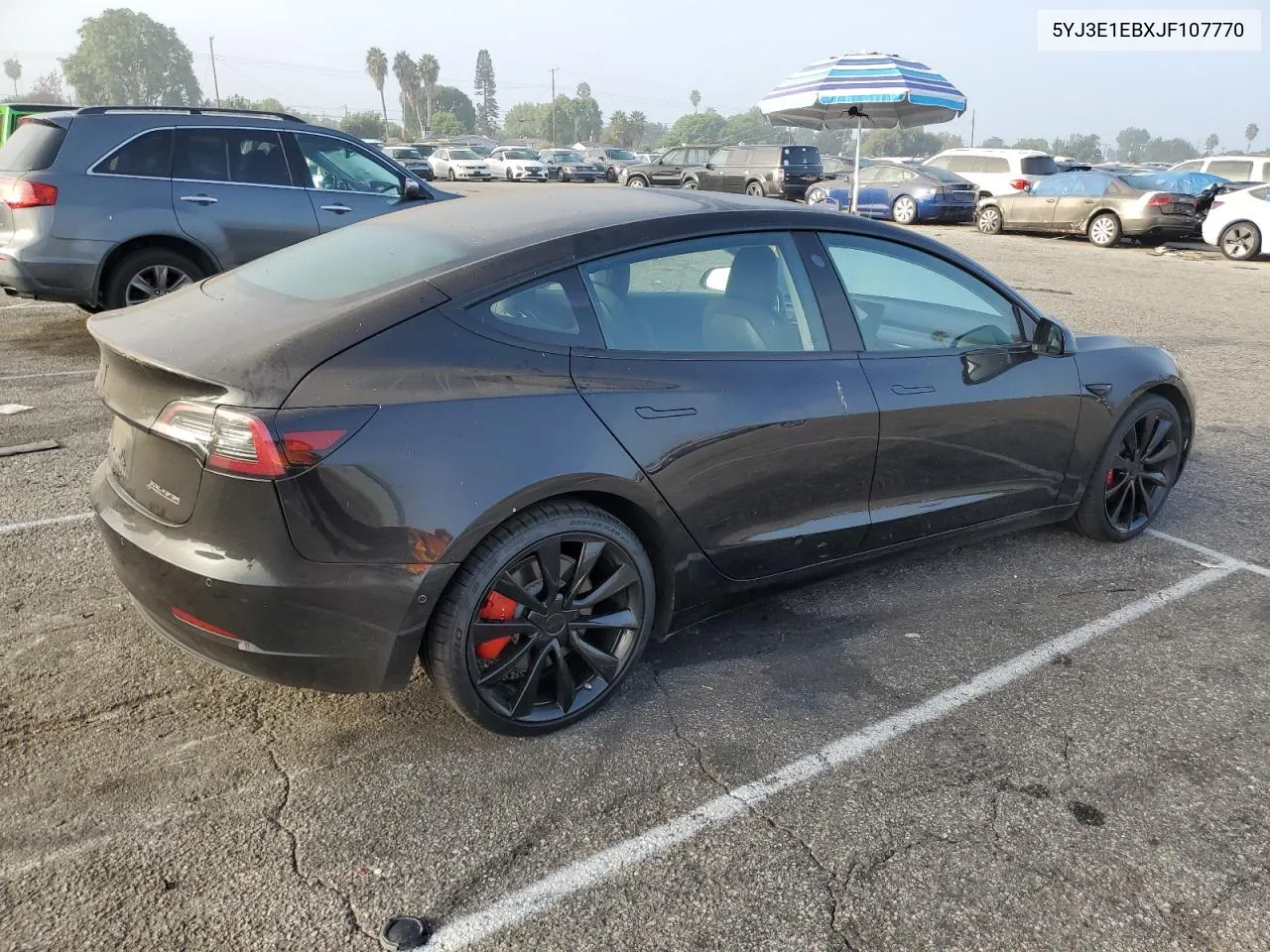 2018 Tesla Model 3 VIN: 5YJ3E1EBXJF107770 Lot: 74392194