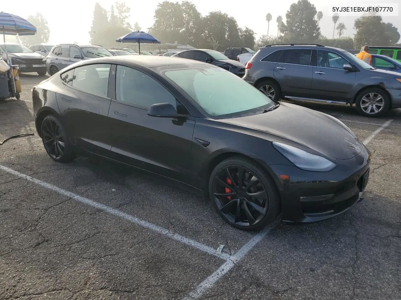 2018 Tesla Model 3 VIN: 5YJ3E1EBXJF107770 Lot: 74392194