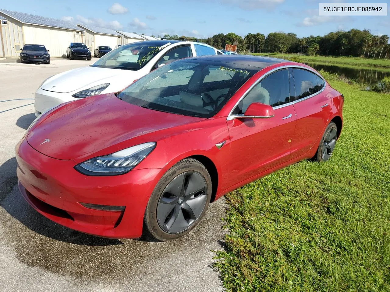 2018 Tesla Model 3 VIN: 5YJ3E1EB0JF085942 Lot: 74490974