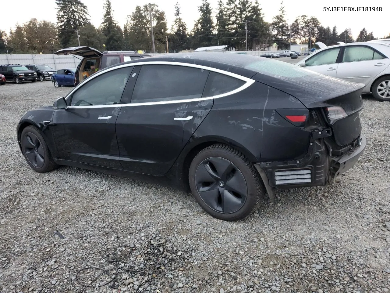 2018 Tesla Model 3 VIN: 5YJ3E1EBXJF181948 Lot: 74625254