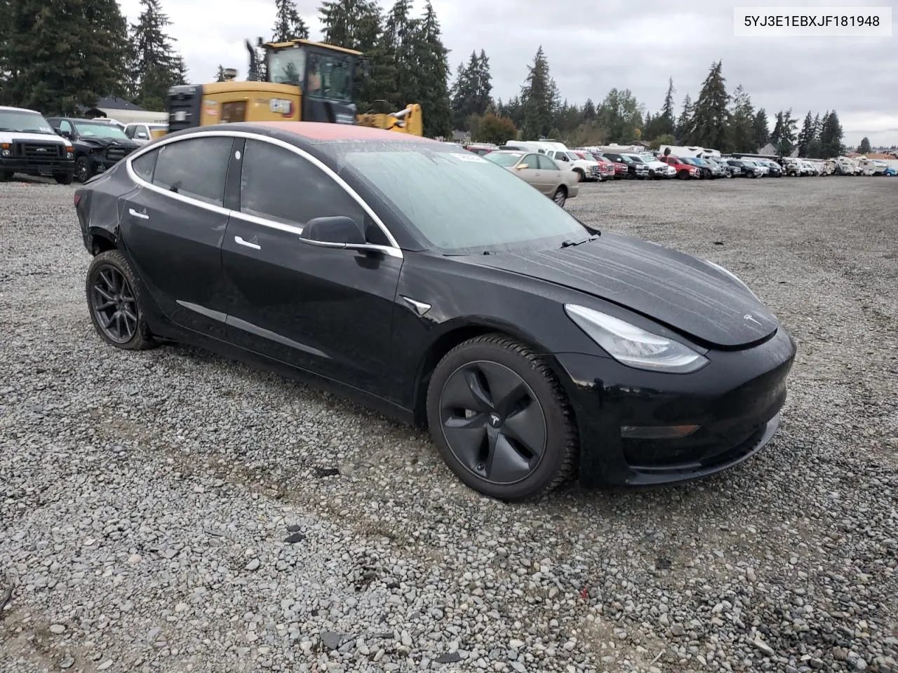 2018 Tesla Model 3 VIN: 5YJ3E1EBXJF181948 Lot: 74625254