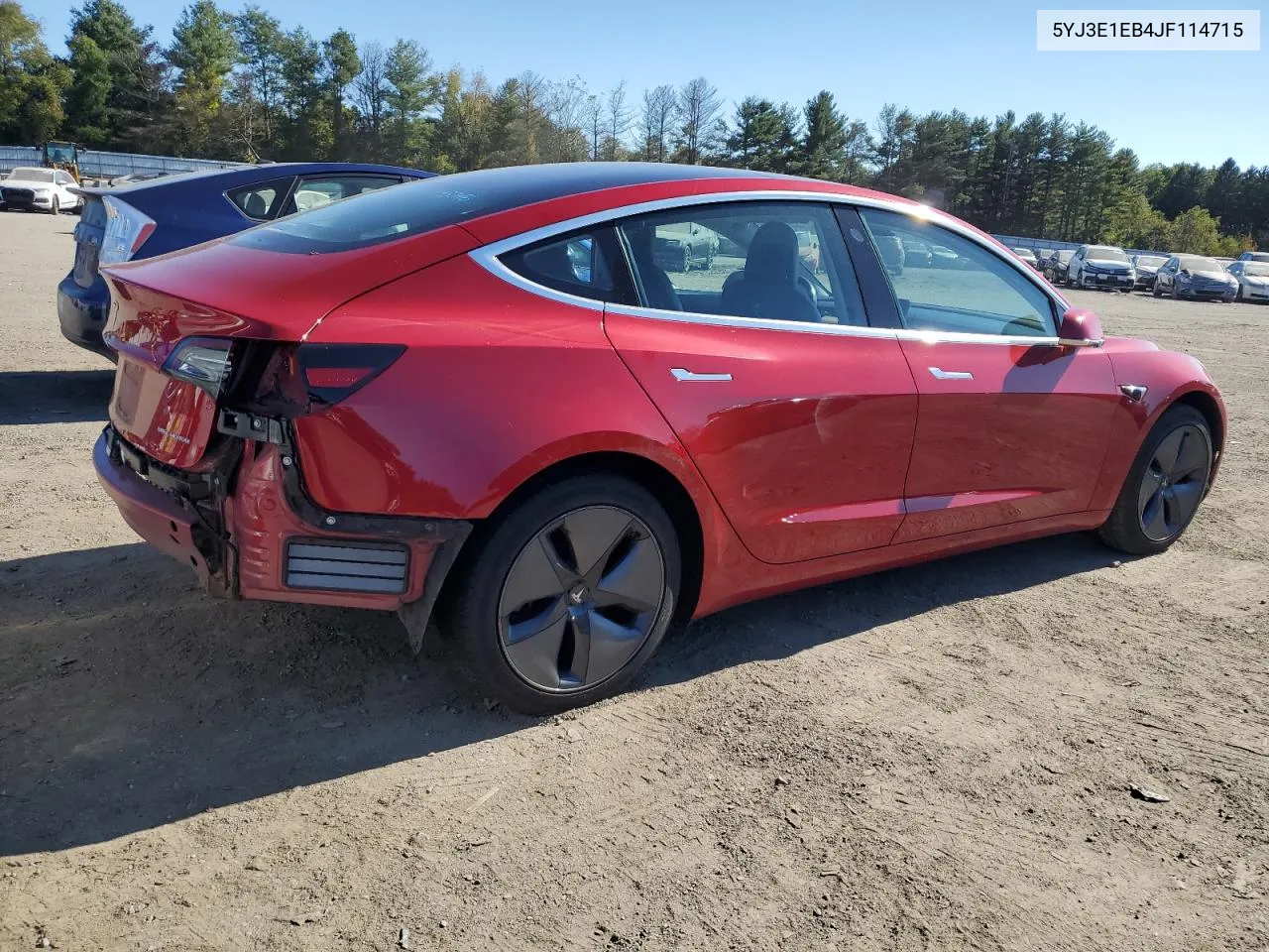 2018 Tesla Model 3 VIN: 5YJ3E1EB4JF114715 Lot: 74665064