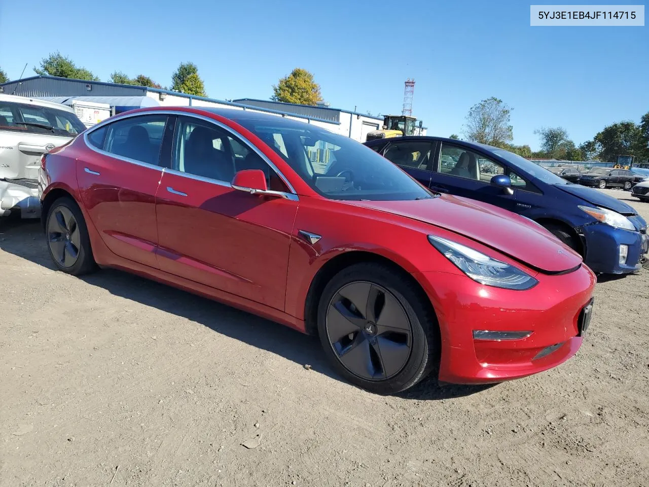 2018 Tesla Model 3 VIN: 5YJ3E1EB4JF114715 Lot: 74665064