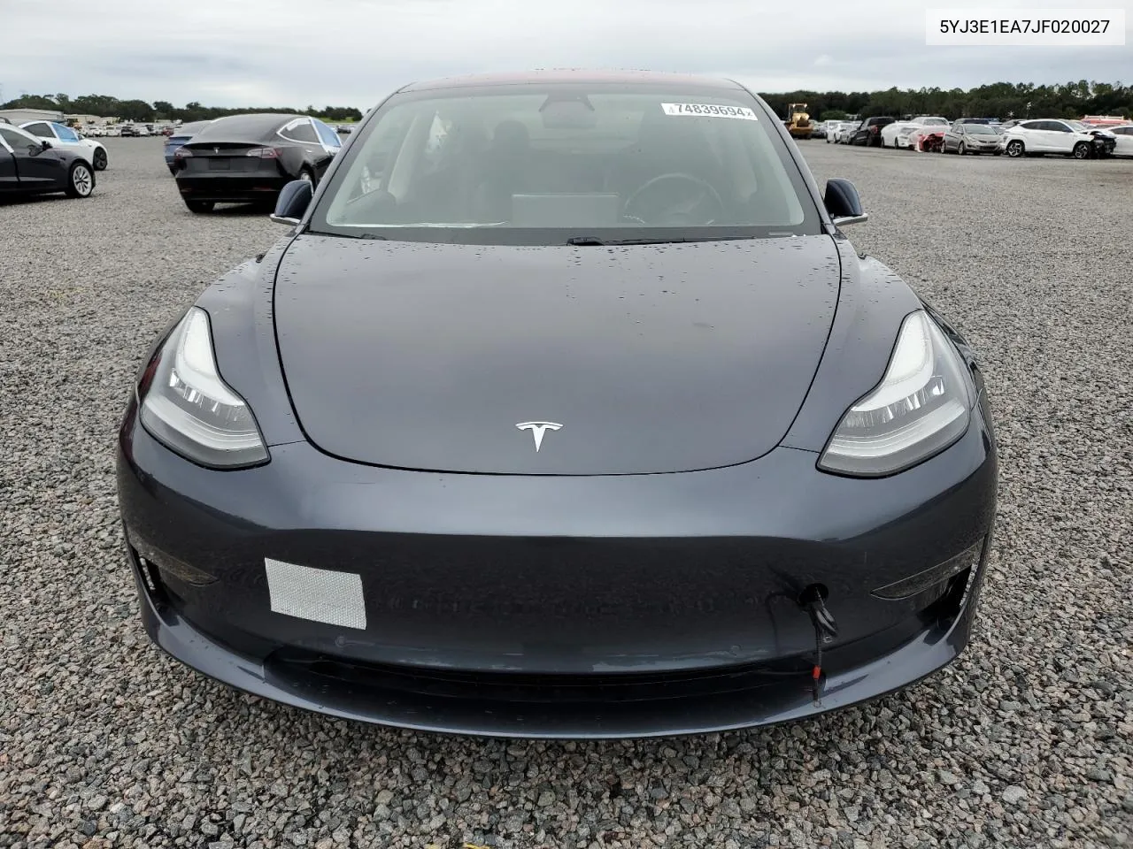 5YJ3E1EA7JF020027 2018 Tesla Model 3