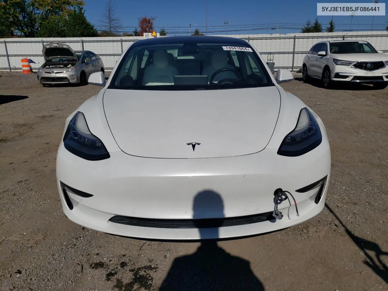 2018 Tesla Model 3 VIN: 5YJ3E1EB5JF086441 Lot: 74941664