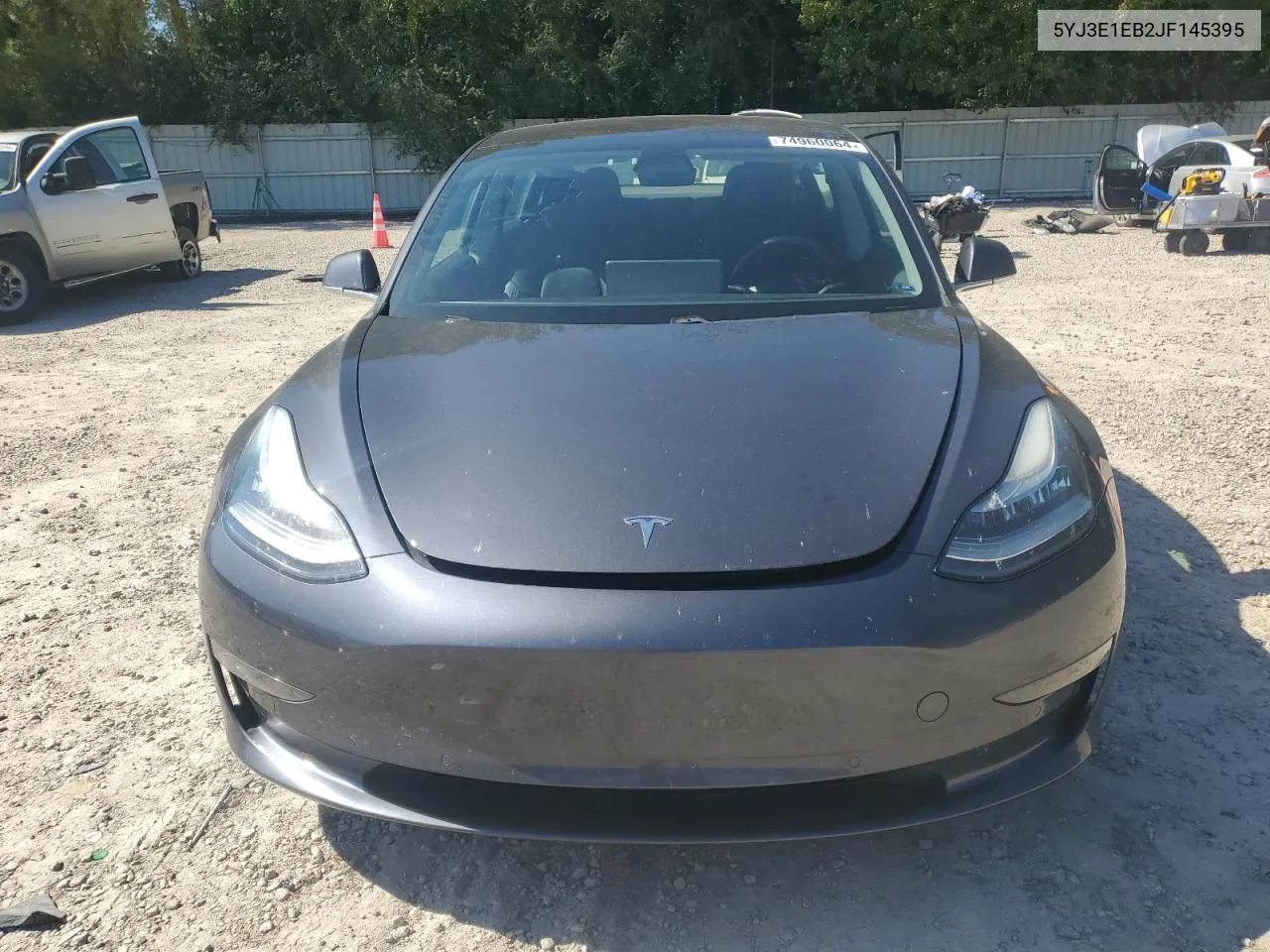 2018 Tesla Model 3 VIN: 5YJ3E1EB2JF145395 Lot: 74960064