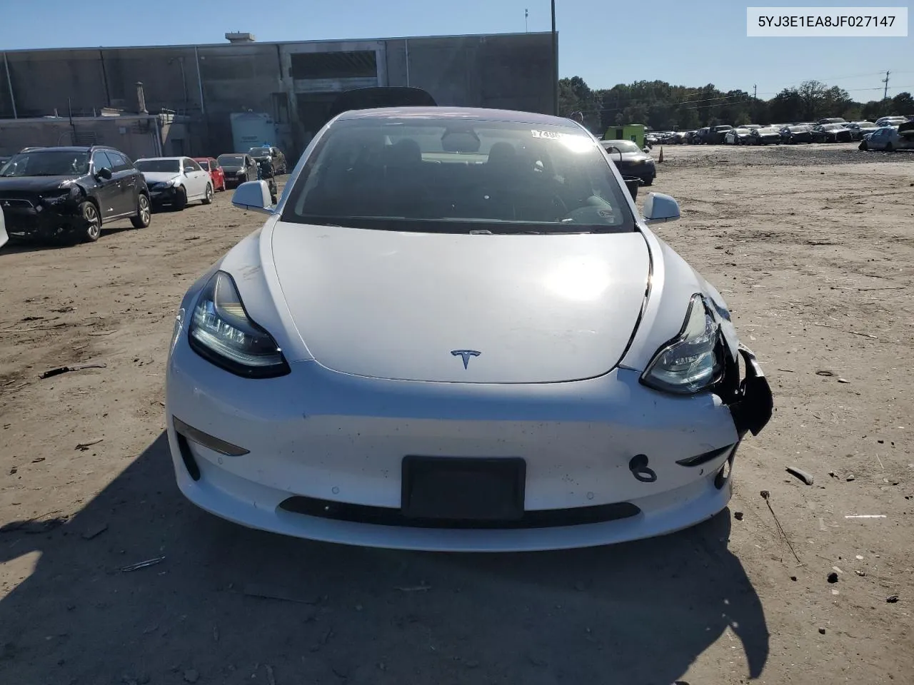 2018 Tesla Model 3 VIN: 5YJ3E1EA8JF027147 Lot: 74964204