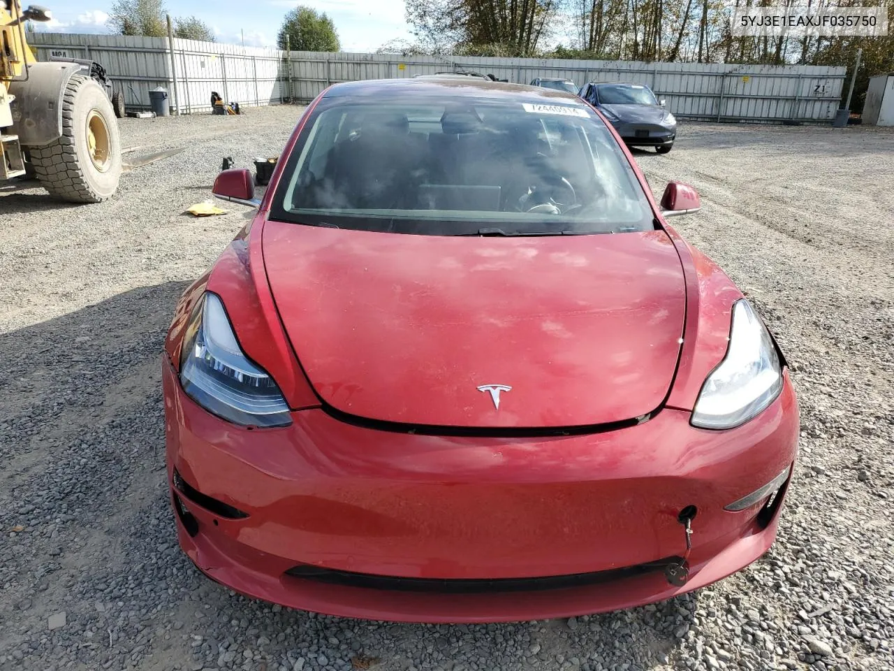 2018 Tesla Model 3 VIN: 5YJ3E1EAXJF035750 Lot: 74979494