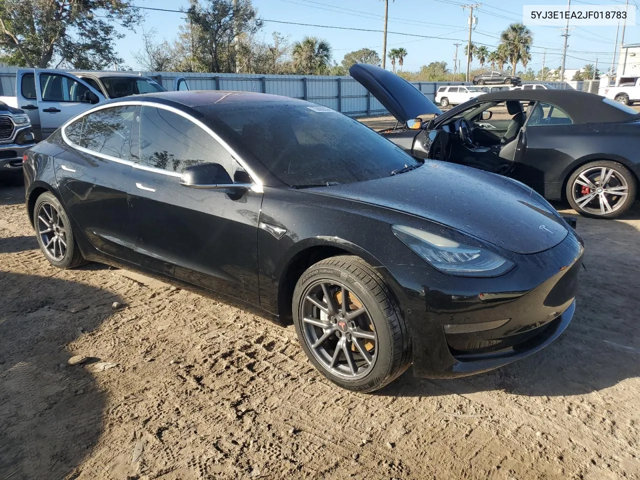 2018 Tesla Model 3 VIN: 5YJ3E1EA2JF018783 Lot: 75060534