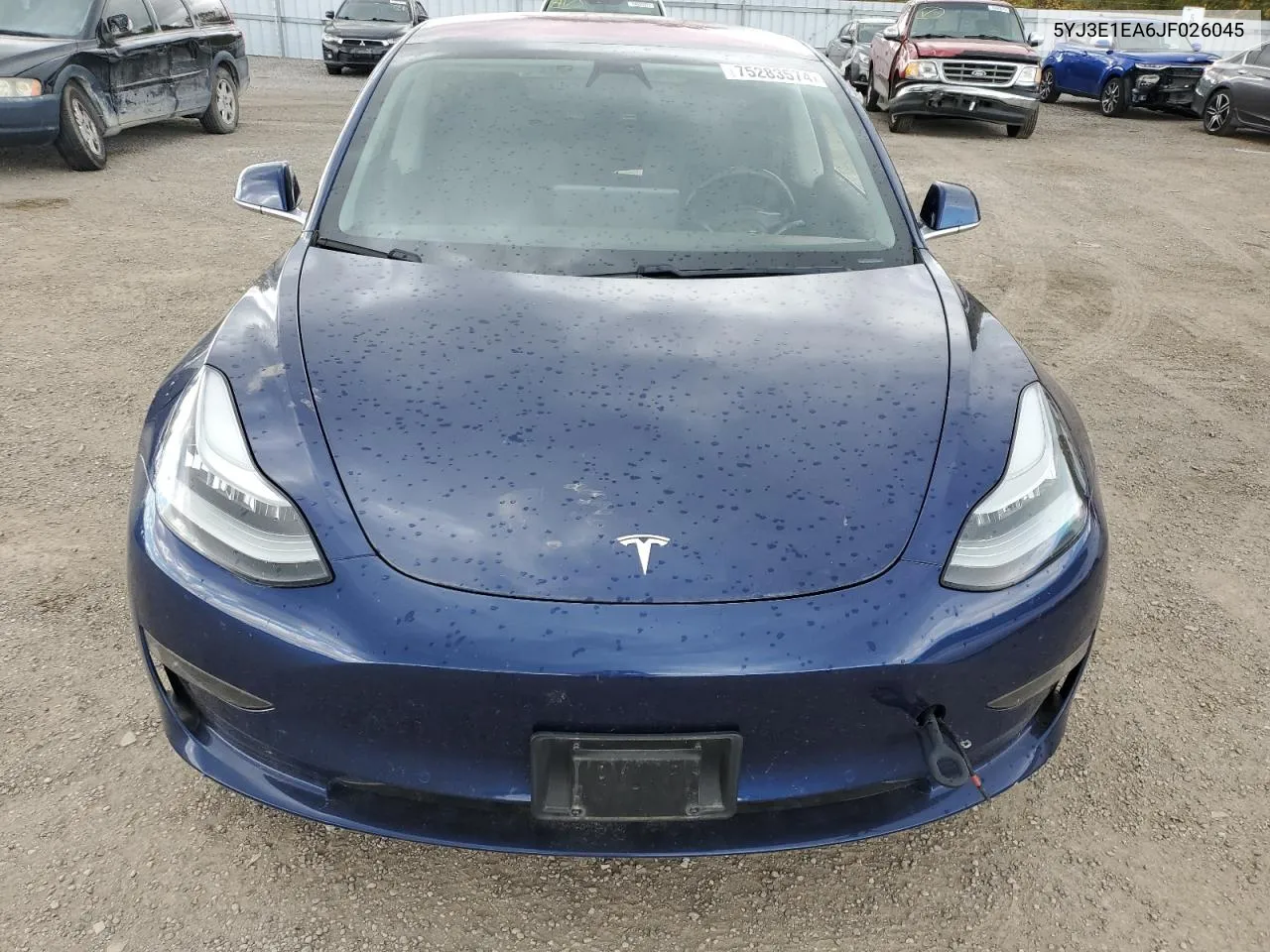 2018 Tesla Model 3 VIN: 5YJ3E1EA6JF026045 Lot: 75283574