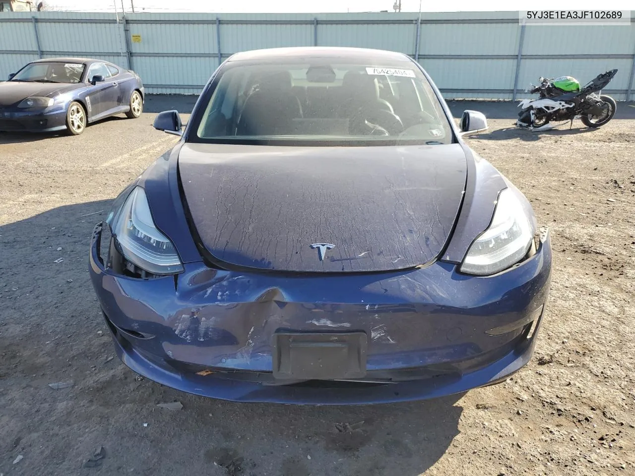 2018 Tesla Model 3 VIN: 5YJ3E1EA3JF102689 Lot: 75425404